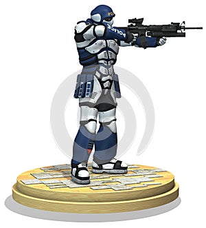 Space marine soldier. police force