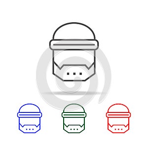 space mask icon. Elements in multi colored icons for mobile concept and web apps. Icons for website design and development, app de