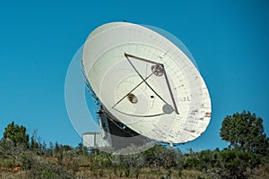 Space moon conquest antenna in Carnarvon australia
