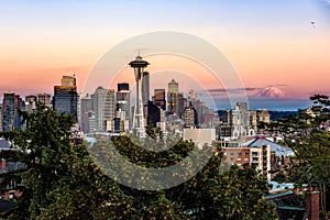Space Needle Sunset