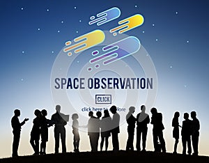 Space Observation Travel Astronomy Exploration Concept