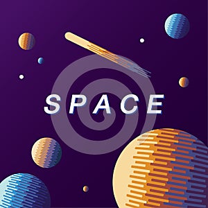 Space and planet background