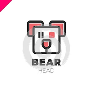 Space Robot Bear logo. Toy store