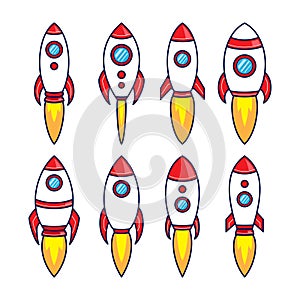 Space Rocket Design Collection Set