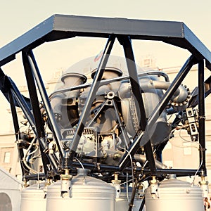 Space rocket engine RD-107A of the corporation `Kuznetsov`