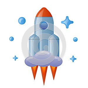 Space rocket icon
