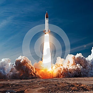 space rocket, AI generated