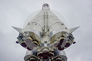 Space rocket in VDNKh park in Moscow