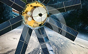 Space satellite monitoring from earth orbit weather from space,
