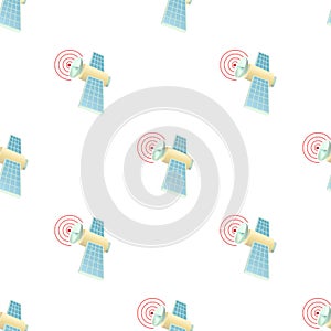 Space satellite pattern seamless vector