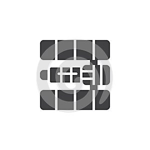 Space satellite vector icon