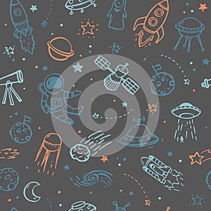 Space Seamless Pattern