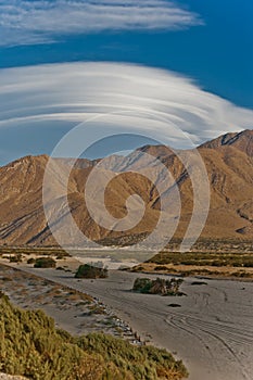 Lenticular cloud Outside of Palm Springs, California photo