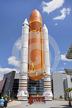 Space Shuttle Atlantis Rocket And Boosters