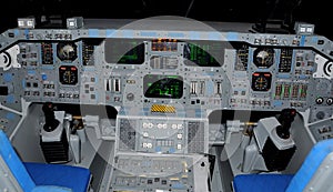 Space shuttle cockpit