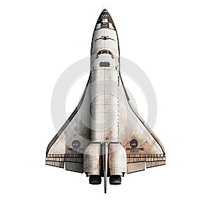 Space Shuttle Isolated on transparent Background