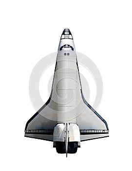 Space Shuttle isolated on white background. Elements of this image furnished by NASA