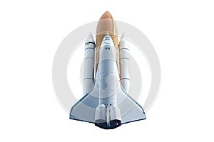 Space shuttle Isolated on a white background. Elements of this image were furnished by NASA