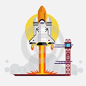 Space Shuttle Launching -