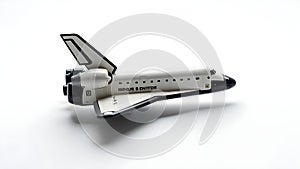Space Shuttle Model Isolated on White Background