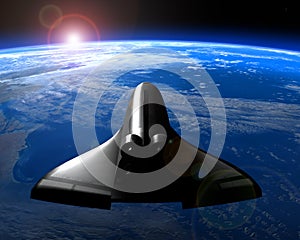 Space Shuttle Orbit Planet Earth