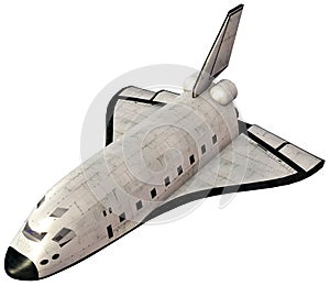 Space Shuttle Spacecraft Illustration Isolated