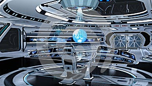 Space station control room