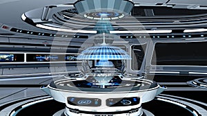 Space station control room