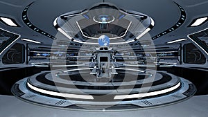 Space station control room