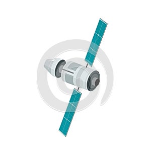 Space station isolated vector illustration on white background