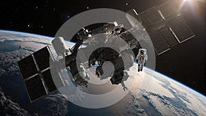 Space Station Orbiting Earth: A Glimpse into the Future of Exploration