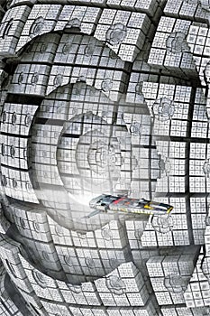 Space Station and Spaceship