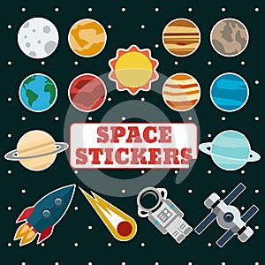 Space stickers