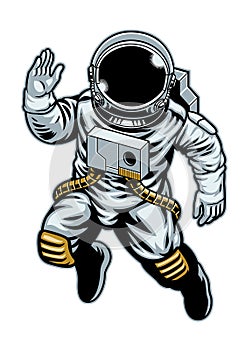 Space Suited Astronaut floating