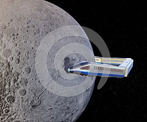space train, interplanetary transportation around the moon
