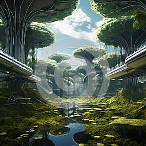 Space traveler plants trees in alien worlds, reversing dystopia with greenery