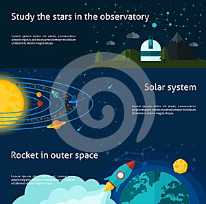 Space And Universe Banner Set