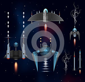 Space video game concept