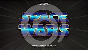 Space Wars Text Effect, Editable Text Effect