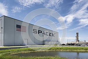 Space X launch pad in Cape Canaveral, Florida
