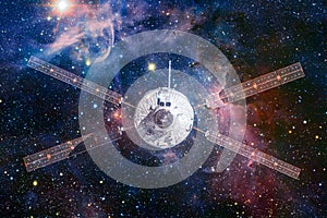 Spacecraft Launch Into Space. Elements of this image furnished by NASA