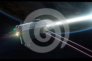 spacecraft utilizing laser propulsion technology