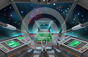 Spaceship Cockpit Space Ship Spacecraft Interior photo