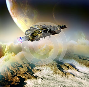 Spaceship in far worlds