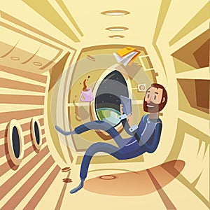 Spaceship Interior Illustration