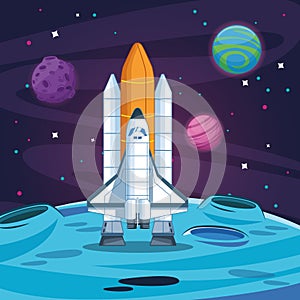 Spaceship in the milkyway galaxy