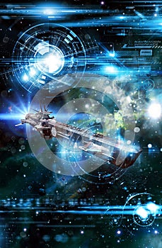 Spaceship and navigation interface