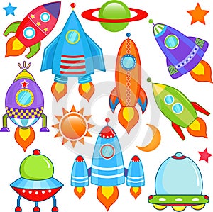 Spaceship, Spacecraft, Rocket, UFO
