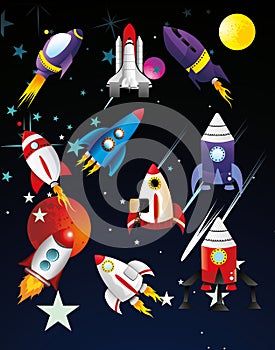 Spaceships illustration photo