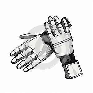 Spacesuit Gauntlets: Vector Royalty Free Gloves For Cyberpunk Manga